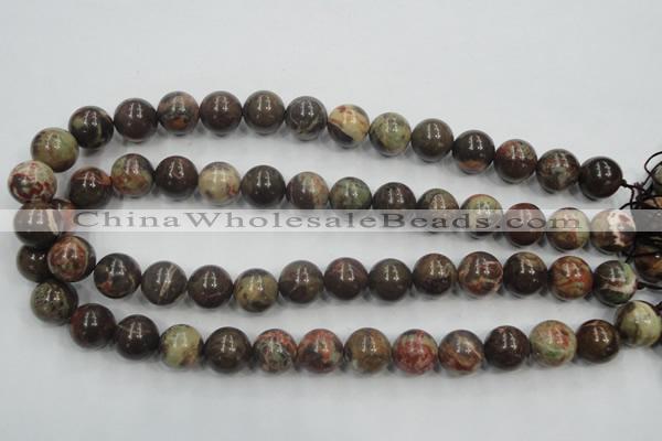 CRA05 15.5 inches 16mm round natural rainforest agate gemstone beads