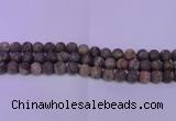 CRA122 15.5 inches 8mm round matte rainforest agate beads