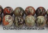 CRA152 15.5 inches 12mm round rainforest agate beads wholesale