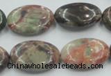 CRA16 15.5 inches 18*25mm oval natural rainforest agate beads