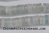 CRB1002 15.5 inches 2*6mm heishi aquamarine beads wholesale