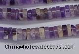 CRB1005 15.5 inches 2*4mm heishi dogtooth amethyst beads wholesale