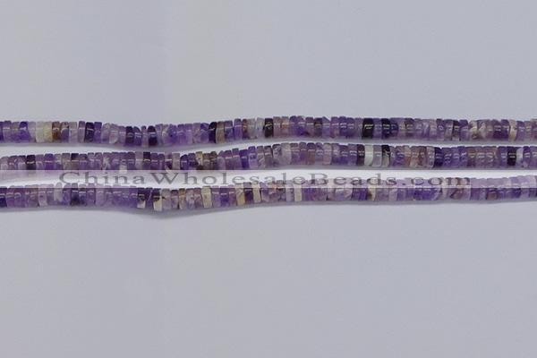 CRB1005 15.5 inches 2*4mm heishi dogtooth amethyst beads wholesale