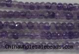 CRB102 15.5 inches 2.5*4mm faceted rondelle amethyst beads