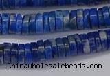 CRB1027 15.5 inches 2*6mm heishi lapis lazuli beads wholesale