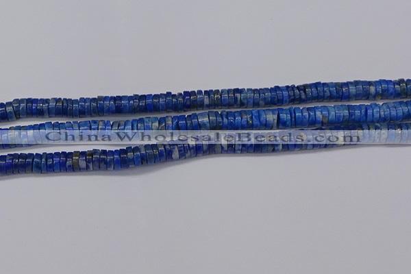 CRB1027 15.5 inches 2*6mm heishi lapis lazuli beads wholesale