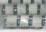 CRB1050 15.5 inches 4*6mm - 5*6mm faceted tyre aquamarine beads