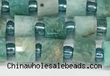 CRB1068 15.5 inches 4*6mm - 5*6mm faceted tyre amazonite beads