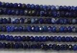 CRB111 15.5 inches 2.5*4mm faceted rondelle sodalite gemstone beads