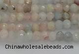 CRB1201 15.5 inches 3*4mm faceted rondelle morganite beads