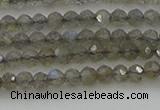 CRB1202 15.5 inches 3*4mm faceted rondelle labradorite beads