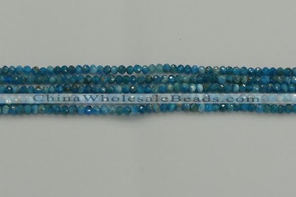CRB1203 15.5 inches 3*4mm faceted rondelle apatite beads