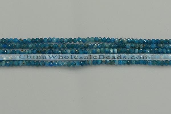 CRB1203 15.5 inches 3*4mm faceted rondelle apatite beads