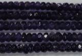 CRB121 15.5 inches 4*6mm faceted rondelle amethyst beads