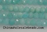 CRB1216 15.5 inches 4*6mm faceted rondelle amazonite beads