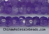 CRB1275 15.5 inches 5*8mm faceted rondelle lavender amethyst beads