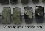 CRB1304 15.5 inches 8*16mm faceted rondelle labradorite beads