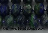 CRB1454 15.5 inches 8*10mm faceted rondelle chrysocolla beads