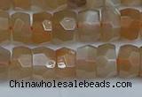 CRB1469 15.5 inches 5*8mm faceted rondelle moonstone beads