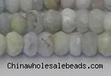 CRB1824 15.5 inches 5*7mm faceted rondelle aquamarine beads