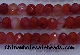 CRB1861 15.5 inches 2.5*4mm faceted rondelle south red agate beads