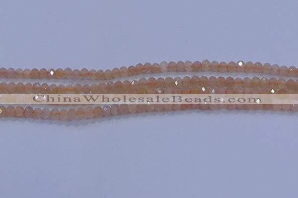 CRB1867 15.5 inches 2.5*4mm faceted rondelle moonstone beads