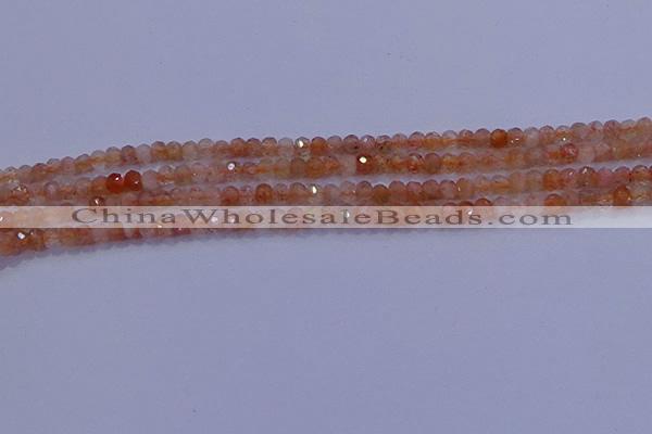 CRB1872 15.5 inches 2*3mm faceted rondelle sunstone beads