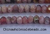 CRB1882 15.5 inches 2.5*4mm faceted rondelle rhodochrosite beads