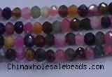 CRB1887 15.5 inches 2*3mm faceted rondelle tourmaline beads