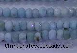 CRB1893 15.5 inches 2*3mm faceted rondelle larimar beads