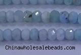 CRB1895 15.5 inches 3*5mm faceted rondelle larimar beads