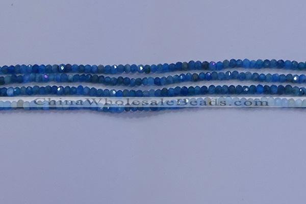 CRB1900 15.5 inches 2*3mm faceted rondelle apatite beads