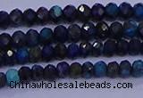 CRB1906 15.5 inches 2*3mm faceted rondelle chrysocolla & turquoise beads