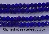 CRB1909 15.5 inches 2*3mm faceted rondelle lapis lazuli beads