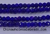 CRB1909 15.5 inches 2*3mm faceted rondelle lapis lazuli beads