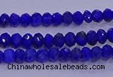 CRB1910 15.5 inches 2.5*4mm faceted rondelle lapis lazuli beads