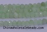 CRB1912 15.5 inches 2*3mm faceted rondelle green opal beads