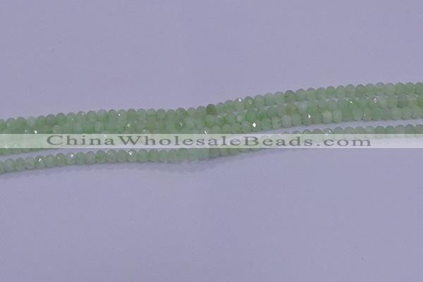 CRB1912 15.5 inches 2*3mm faceted rondelle green opal beads