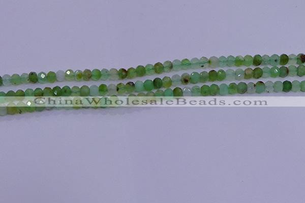 CRB1916 15.5 inches 2.5*4mm faceted rondelle Australia chrysoprase beads