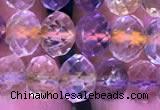 CRB1944 15.5 inches 6*8mm faceted rondelle ametrine beads