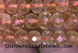 CRB1948 15.5 inches 3.5*5mm faceted rondelle citrine gemstone beads