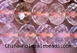 CRB1950 15.5 inches 6*8mm faceted rondelle citrine gemstone beads