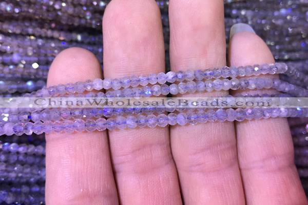 CRB1980 15.5 inches 3*4mm faceted rondelle labradorite beads