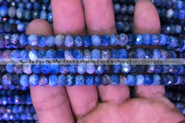 CRB1989 15.5 inches 4*6mm faceted rondelle apatite beads wholesale