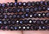 CRB1997 15.5 inches 2*3mm faceted rondelle black spinel beads