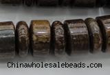 CRB200 15.5 inches 6*18mm - 13*18mm rondelle bronzite gemstone beads