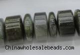 CRB203 15.5 inches 6*18mm - 13*18mm rondelle labradorite beads