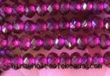 CRB2212 15.5 inches 2*3mm faceted rondelle garnet beads wholesale