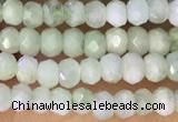 CRB2229 15.5 inches 2*3mm faceted rondelle prehnite beads