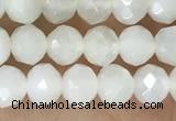 CRB2255 15.5 inches 3*4mm faceted rondelle white moonstone beads